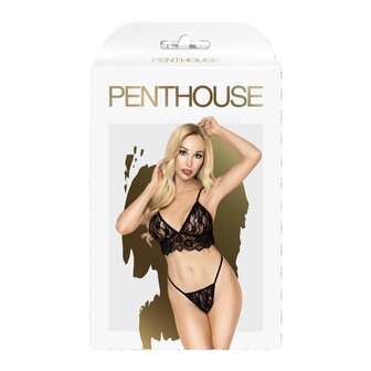 Penthouse Double Spice Lace Bralette Set Schwarz S/M - L/XL &ndash; 2-teilig