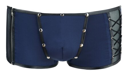 Trendy Men's Microfiber Pants with Zipper, Lacing &amp; Detachable Pouch NEK