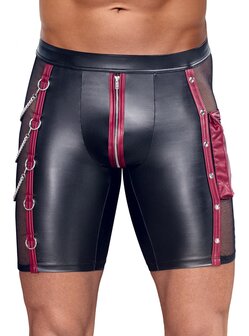 Tight Men's Pants with Zipper &amp; Chain Details &ndash; Matte Look | NEK