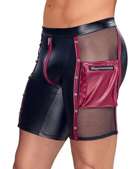 Tight Men's Pants with Zipper &amp; Chain Details &ndash; Matte Look | NEK