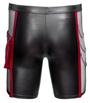 Tight Men's Pants with Zipper &amp; Chain Details &ndash; Matte Look | NEK