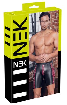Tight Men's Pants with Zipper &amp; Chain Details &ndash; Matte Look | NEK