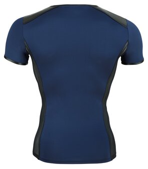 Men&rsquo;s lace-up shirt &ndash; bold blue/black design with superior comfort NEK