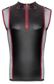 NEK Sleeveless Matte Look Shirt with Zipper &ndash; Bold &amp; Comfortable