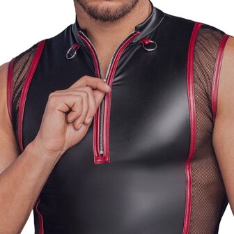 NEK Sleeveless Matte Look Shirt with Zipper &ndash; Bold &amp; Comfortable