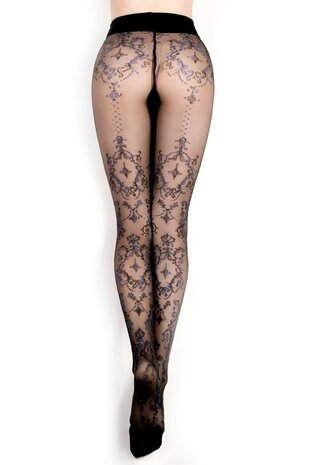 Ballerina&rsquo;s Secret 412 Strumpfhose 20 Den Grau/Schwarz S/M &ndash; L/XL