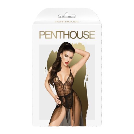Penthouse Best Foreplay Lace Body M/L -  L/XL Schwarz