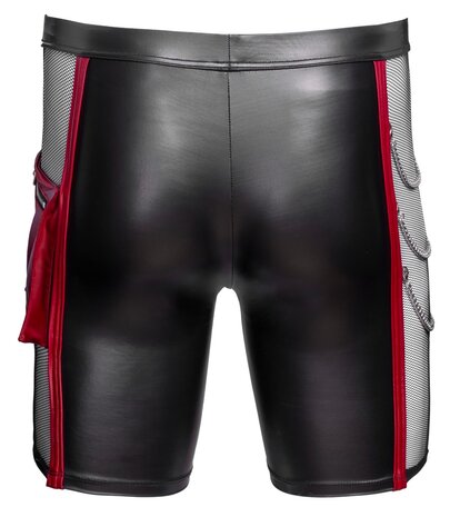 Tight Men's Pants with Zipper & Chain Details &ndash; Matte Look | NEK