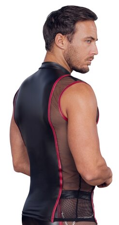 NEK Sleeveless Matte Look Shirt with Zipper &ndash; Bold & Comfortable