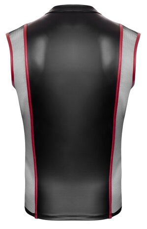 NEK Sleeveless Matte Look Shirt with Zipper &ndash; Bold & Comfortable