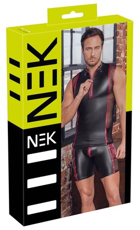 NEK Sleeveless Matte Look Shirt with Zipper &ndash; Bold & Comfortable
