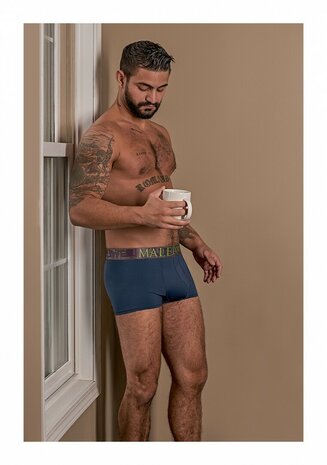 Male Power Enhancer Short Antique Blue Luxe Heren Ondergoed
