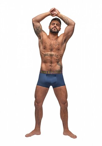 Male Power Enhancer Short Antique Blue Luxe Heren Ondergoed