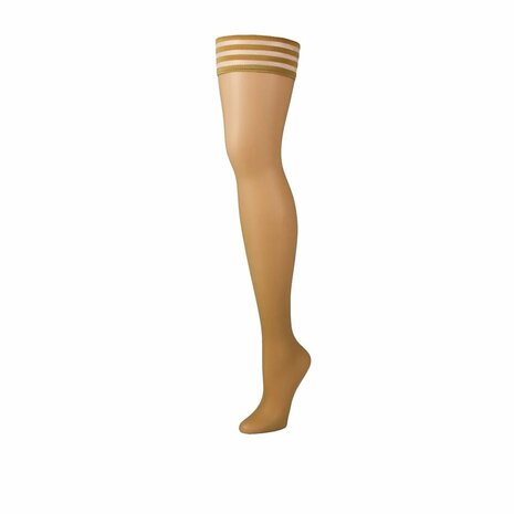 Nude Hold-Up Kousen Powder &ndash; Luxe Stay-Ups met Anti-Slip Grip | Kix&rsquo;ies