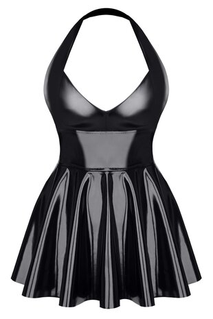 Demoniq Black Vinyl Mini Dress &ndash; Zwarte Vinyl Mini Jurk | Boutique & Clubwear by Victoria Zoetermeer