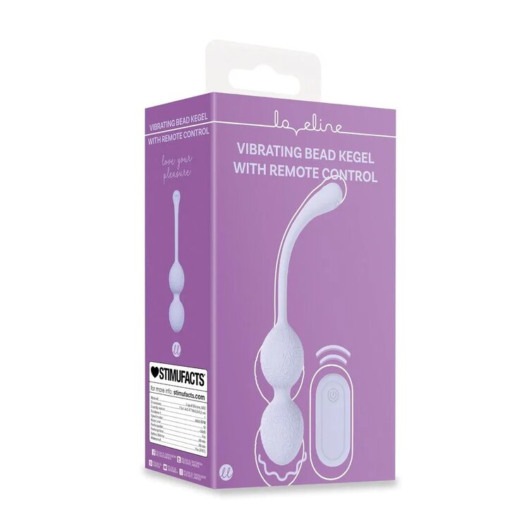 Vibrating Kegel Beads with Remote Control Lavender