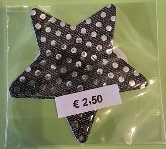 Black heart nipple sticker with silver dots