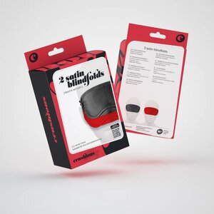 Satin Blindfolds Red &amp; Black