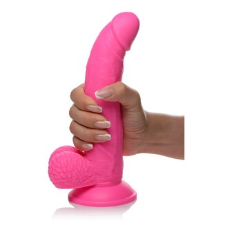 Dildo with balls and suction cup 19 cm (7.5 inch) Pink