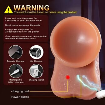 4 in 1 Vibrator met clit stimulator
