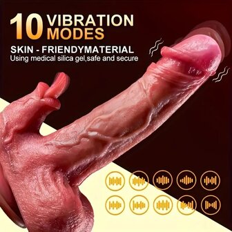 4 in 1 Vibrator met clit stimulator