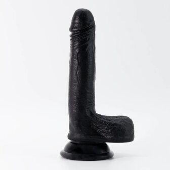 Dildo - 7&quot; / 19 cm - Black / Zwart
