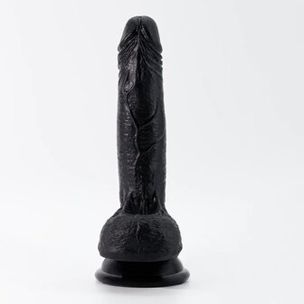 Dildo - 7&quot; / 19 cm - Black / Zwart