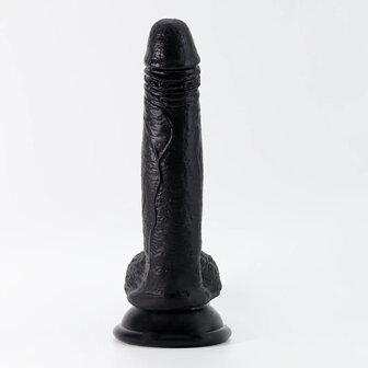 Dildo - 7&quot; / 19 cm - Black / Zwart