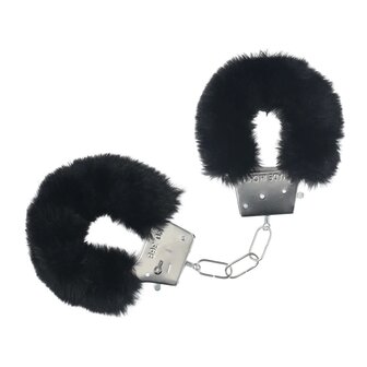 Fluffy Handcuffs / Handboeien - Black / Zwart