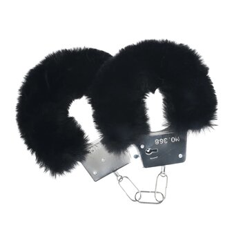 Fluffy Handcuffs / Handboeien - Black / Zwart