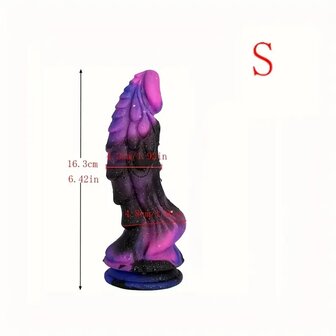 Dragon Dildo With Suction Cup Purple