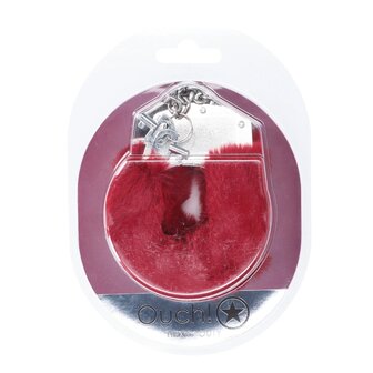 Sterke handboeien - Bordeauxrood / Heavy-duty Fluffy Handcuffs - Burgundy