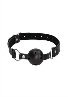 Ademende Bal Knevel Zwart / Breathable Ball Gag Black