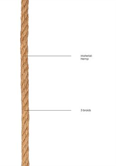 Shibari-Seil 10 m &ndash; brauner Hanf