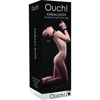 Kinbaku-Seil 10 m &ndash; schwarzes Nylon