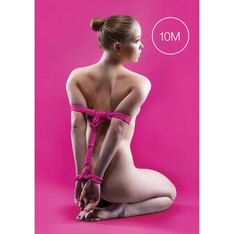 Japanisches Seil 10 m &ndash; rosa Nylon
