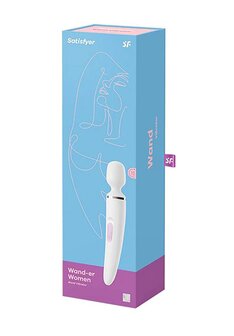 Satisfyer Massage Wand Vibrator wit/ Satisfyer Massage Wand Vibrator white