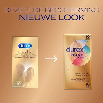 Durex Nude Classic Condooms 10 Stuks