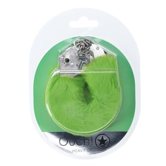 Heavy-duty Fluffy Handcuffs Green