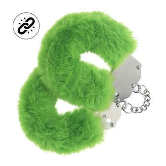 Heavy-duty Fluffy Handcuffs Green