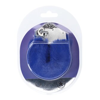 Heavy-duty Fluffy Handcuffs Navy blue