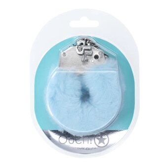 Heavy-duty Fluffy Handcuffs Light blue