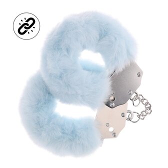 Heavy-duty Fluffy Handcuffs Light blue