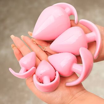 5-Piece Butt Plug Set &ndash; Pink