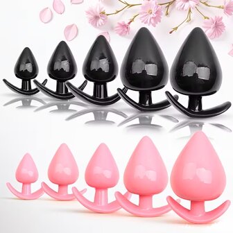 5-Piece Butt Plug Set &ndash; Pink
