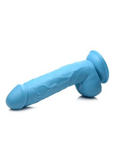Dildo with Balls and Suction Cup 21 cm (8.25 inch) Blue