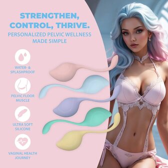 Leaf-shaped Kegel Balls for Pelvic Floor Training