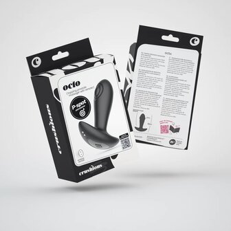 Octo &ndash; Butt Plug with Remote Control &ndash; Black