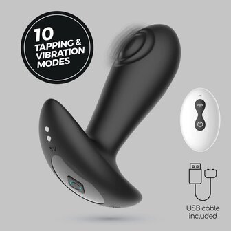 Octo &ndash; Butt Plug with Remote Control &ndash; Black