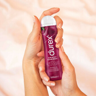 Durex Play Crazy Cherry Gleitgel 100ml &ndash; Wasserbasis, Kirschgeschmack, Kondomsicher